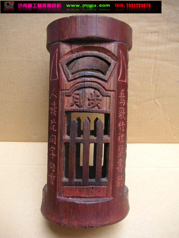 圆柱雕刻样品